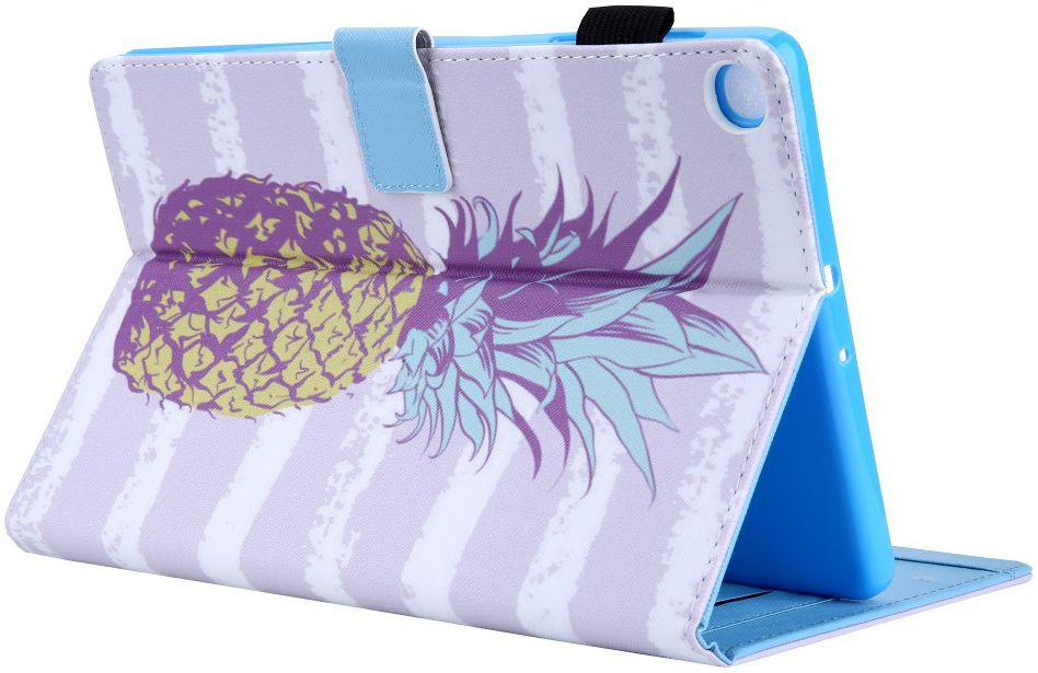 Samsung Galaxy Tab A 10.1 (2019) Portemonnee Hoesje Ananas Print afbeelding 3