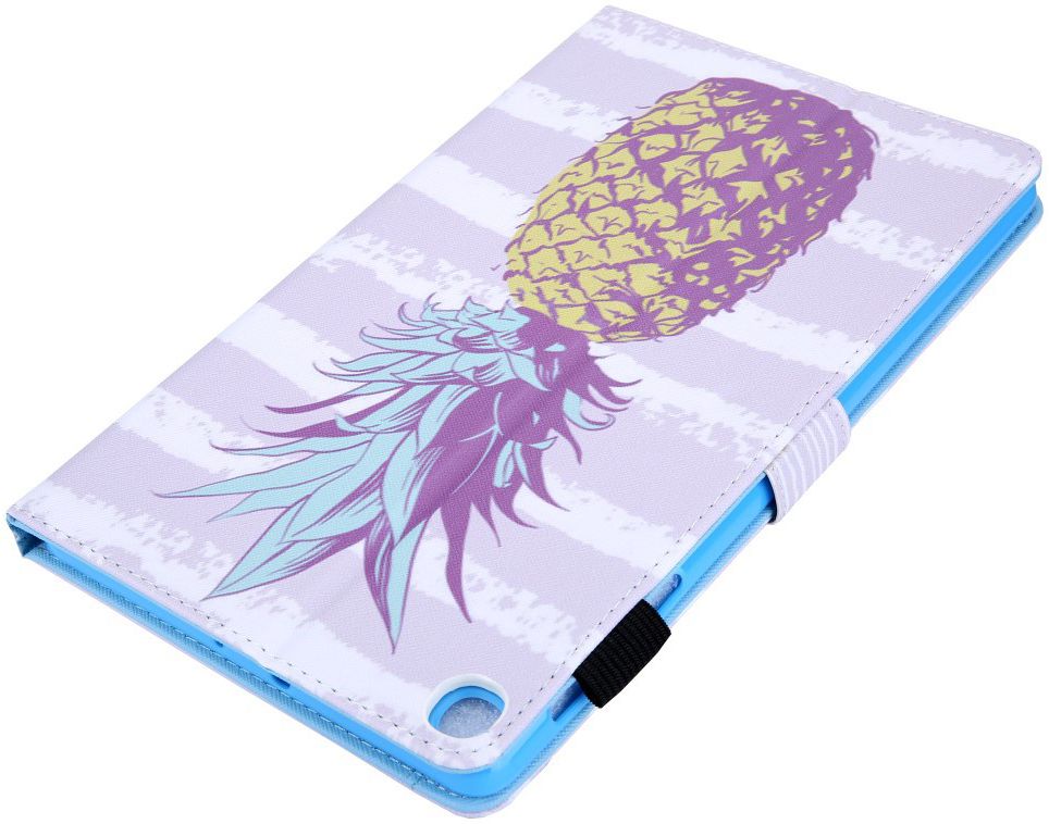 Samsung Galaxy Tab A 10.1 (2019) Portemonnee Hoesje Ananas Print afbeelding 6