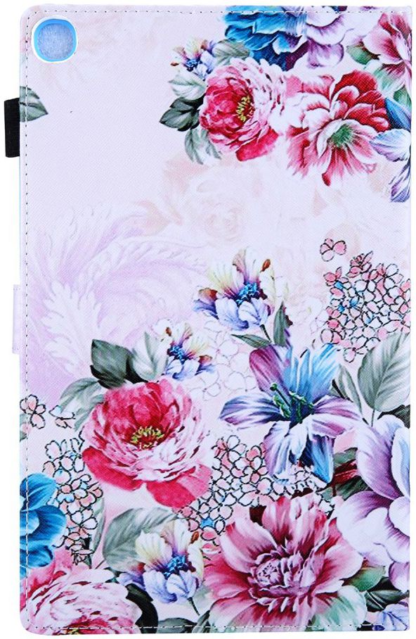 Samsung Galaxy Tab A 10.1 (2019) Portemonnee Hoesje Bloemen Print afbeelding 5