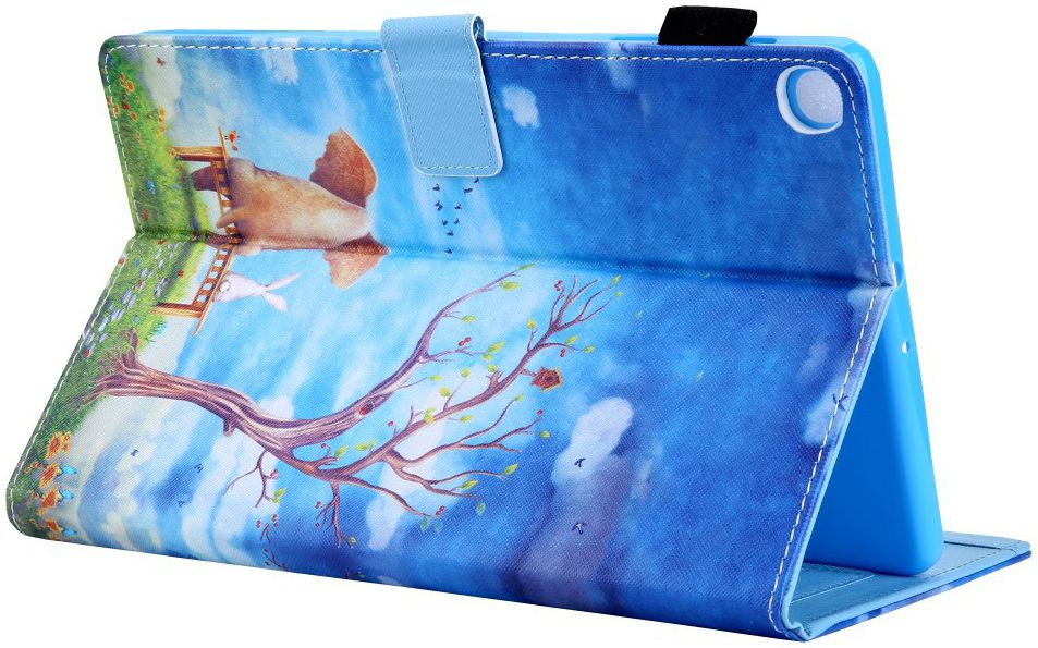 Samsung Galaxy Tab A 10.1 (2019) Portemonnee Hoesje Olifant Print afbeelding 3