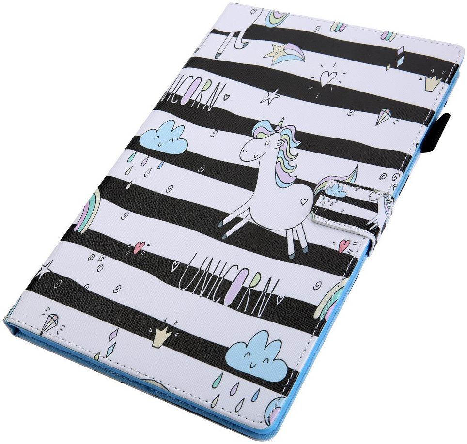 Samsung Galaxy Tab A 10.1 (2019) Portemonnee Hoesje Unicorn Print afbeelding 4