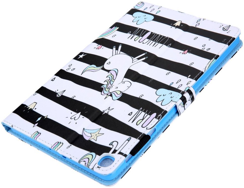 Samsung Galaxy Tab A 10.1 (2019) Portemonnee Hoesje Unicorn Print afbeelding 6