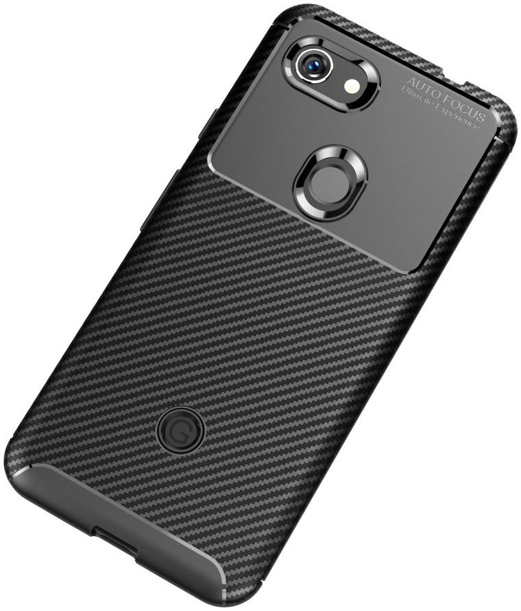 Google Pixel 3a Siliconen Carbon Hoesje Zwart afbeelding 11