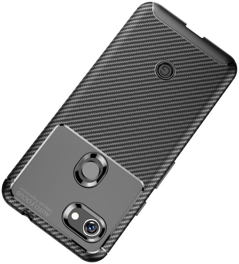 Google Pixel 3a Siliconen Carbon Hoesje Zwart afbeelding 8