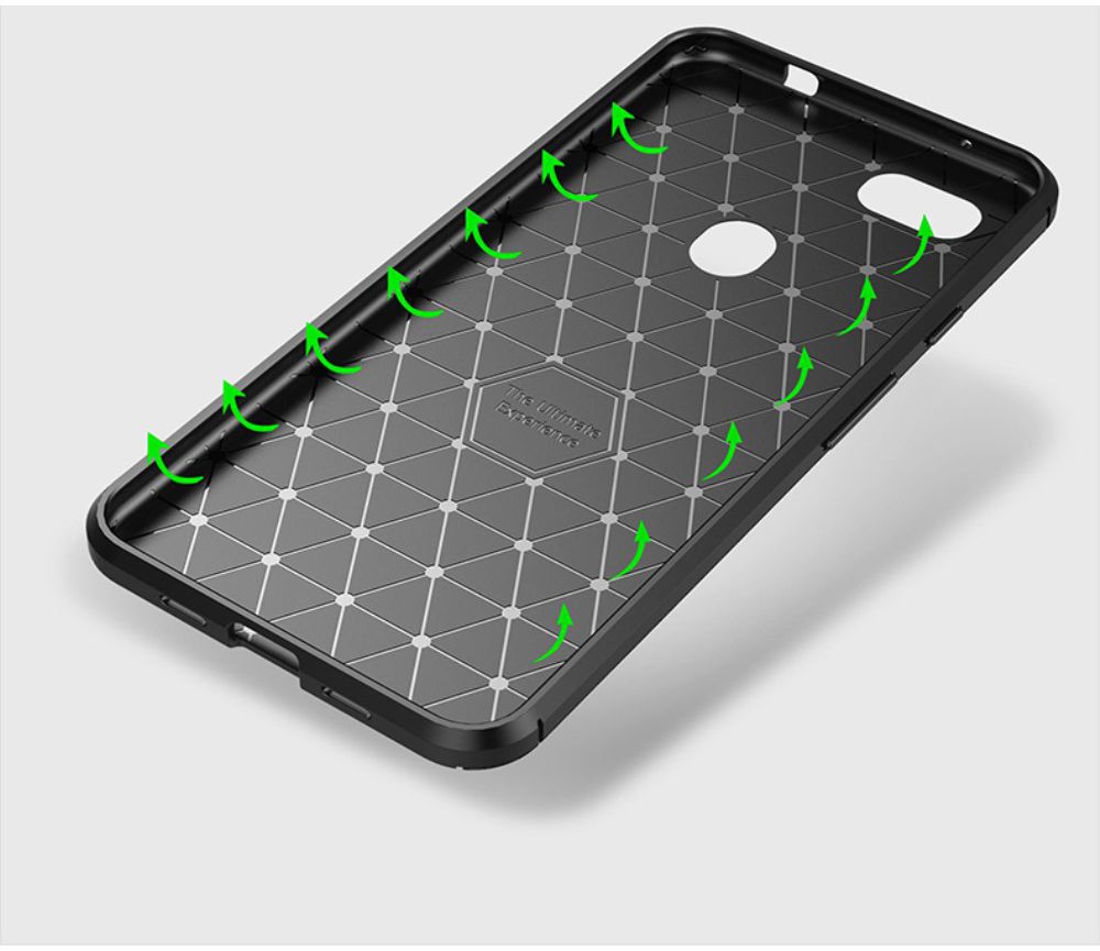 Google Pixel 3a XL Siliconen Carbon Hoesje Zwart afbeelding 17