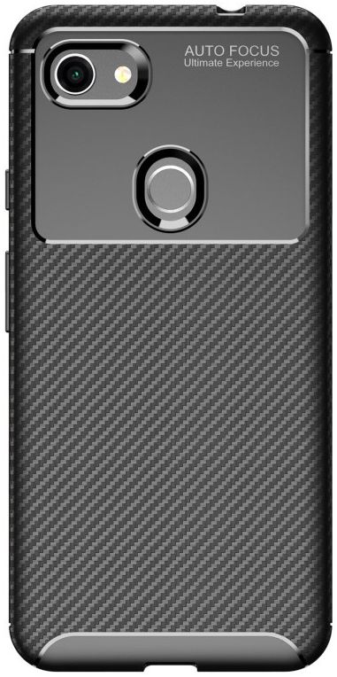 Google Pixel 3a XL Siliconen Carbon Hoesje Zwart afbeelding 6