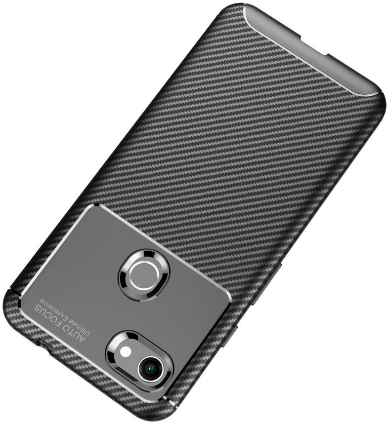 Google Pixel 3a XL Siliconen Carbon Hoesje Zwart afbeelding 8
