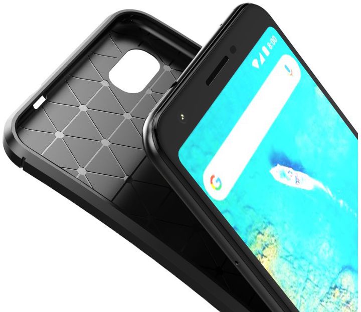 Google Pixel 3a XL Siliconen Carbon Hoesje Zwart afbeelding 9