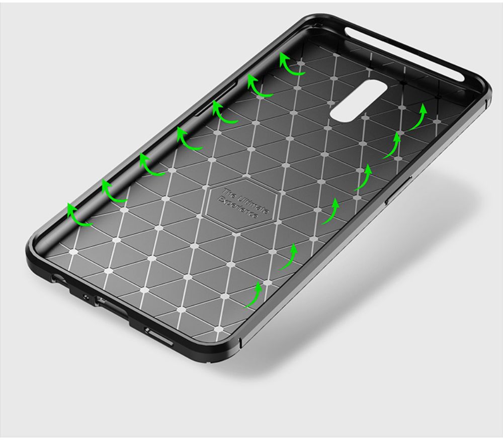 Oppo Reno Siliconen Carbon Hoesje Zwart afbeelding 20