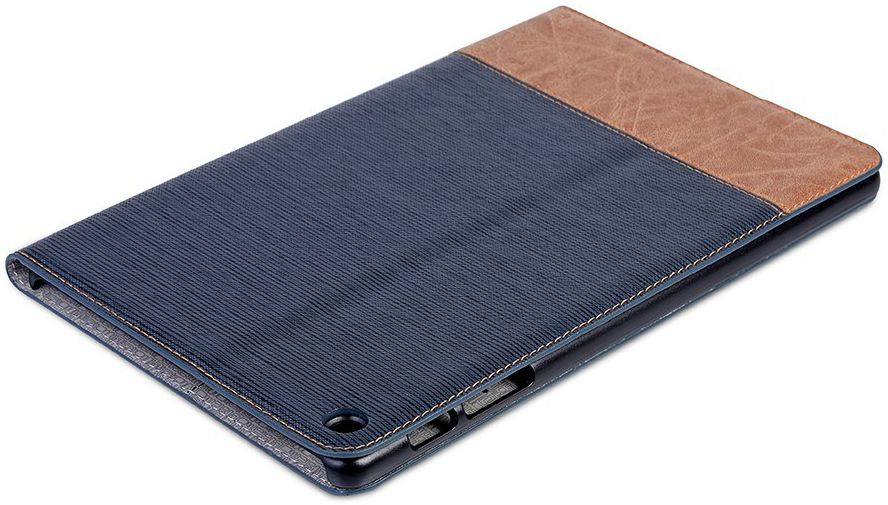 Samsung Galaxy Tab A 10.1 (2019) Linnen Portemonnee Hoesje Blauw afbeelding 6