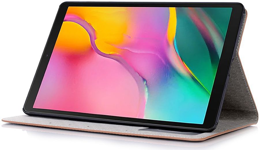 Samsung Galaxy Tab A 10.1 (2019) Linnen Portemonnee Hoesje Bruin afbeelding 3