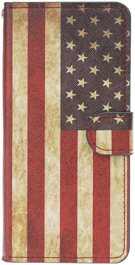 Samsung Galaxy A50 Book Case Hoesje Wallet met Print Amerika Vlag afbeelding 1
