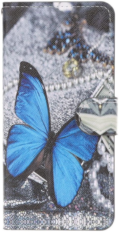 Samsung Galaxy A50 Book Case Hoesje Wallet met Print Butterfly afbeelding 1