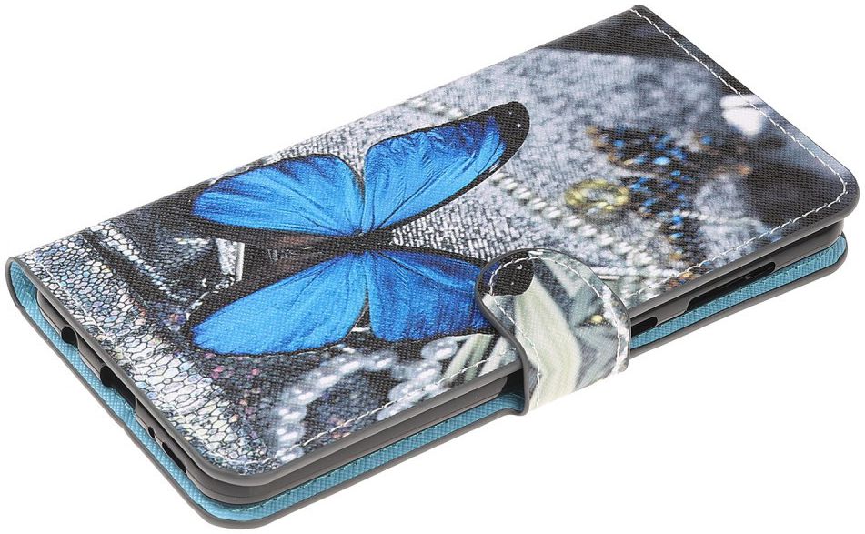 Samsung Galaxy A50 Book Case Hoesje Wallet met Print Butterfly afbeelding 4