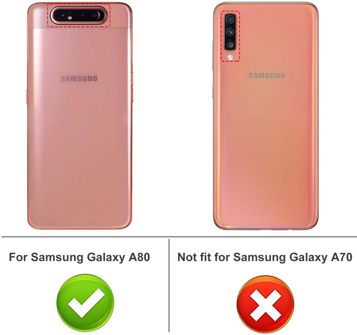 Transparant Samsung Galaxy A80 Hoesje Dun TPU afbeelding 9