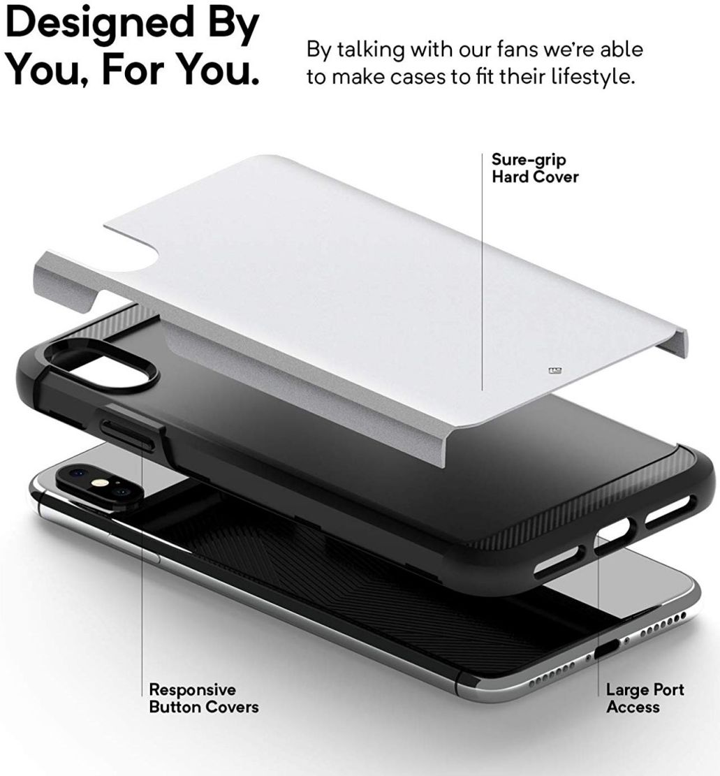 Caseology Legion Apple iPhone XS Max Hoesje Zilver afbeelding 2