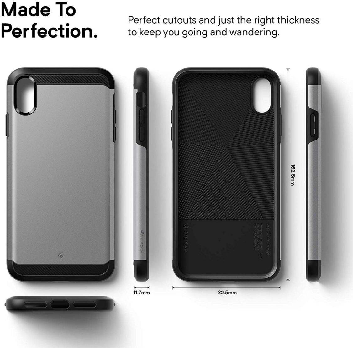 Caseology Legion Apple iPhone XS Max Hoesje Zilver afbeelding 4