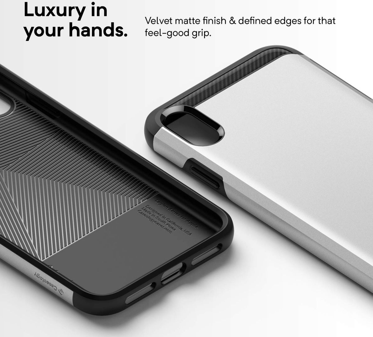 Caseology Legion Apple iPhone XS Max Hoesje Zilver afbeelding 5