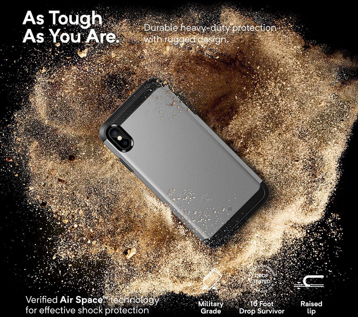 Caseology Legion Apple iPhone XS Max Hoesje Zilver afbeelding 6