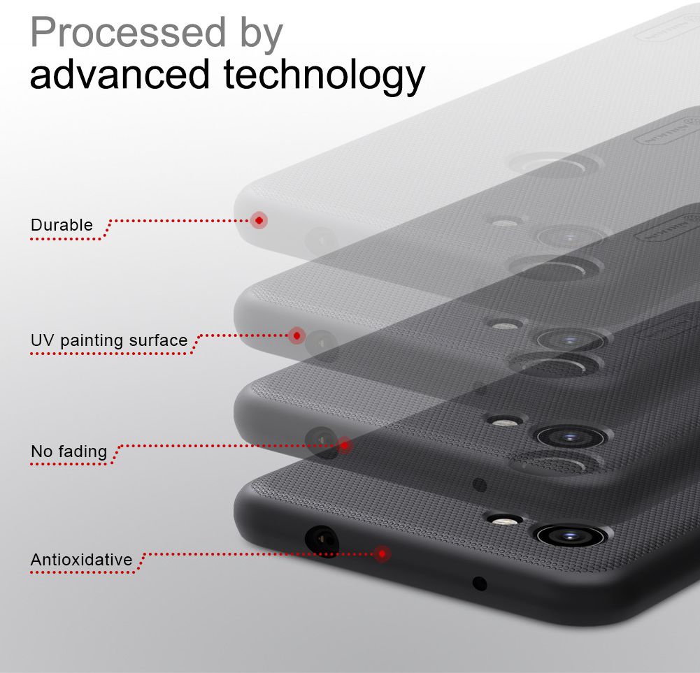 Nillkin Super Frosted Google Pixel 3A Shield Hoesje Zwart afbeelding 6