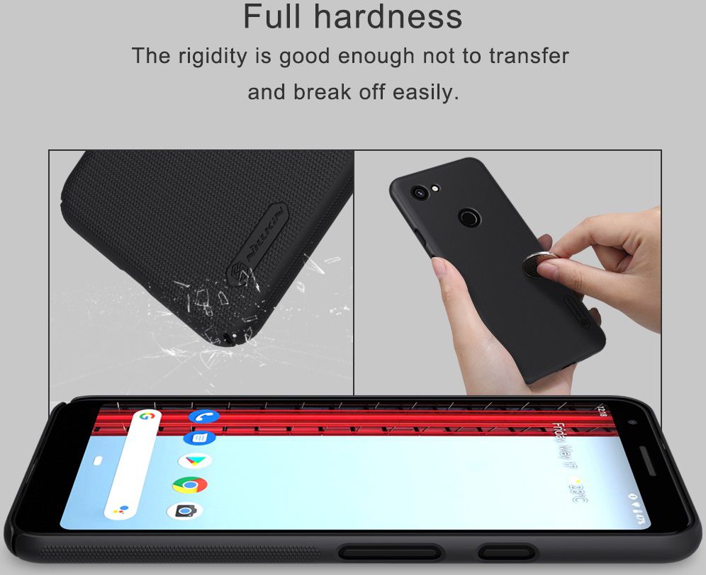 Nillkin Super Frosted Google Pixel 3A Shield Hoesje Zwart afbeelding 7