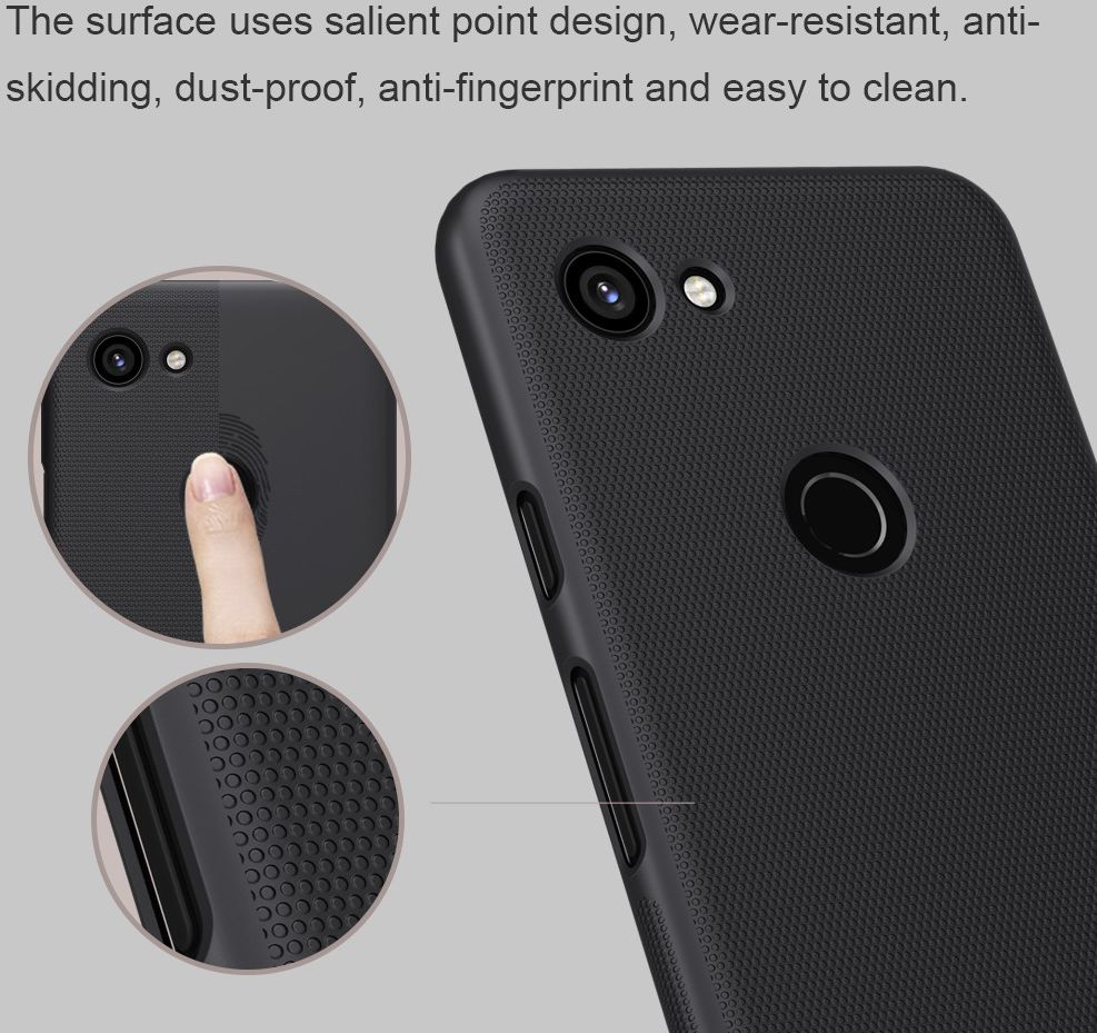 Nillkin Super Frosted Google Pixel 3A Shield Hoesje Zwart afbeelding 8