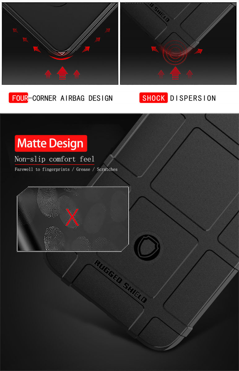 Huawei P Smart Plus (2019) Rugged Armor Hoesje Zwart afbeelding 11