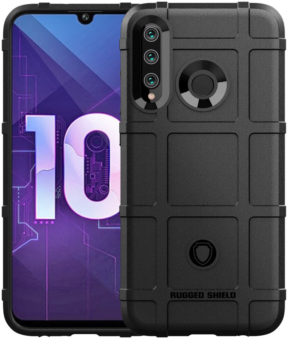 Huawei P Smart Plus (2019) Rugged Armor Hoesje Zwart afbeelding 2