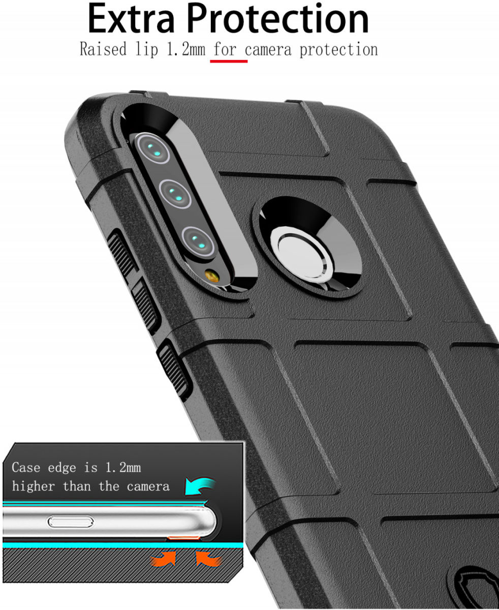 Huawei P Smart Plus (2019) Rugged Armor Hoesje Zwart afbeelding 6