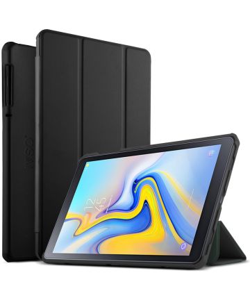 Samsung Galaxy Tab A 10.5 (2018) Tri-fold Hoes Zwart Hoesjes