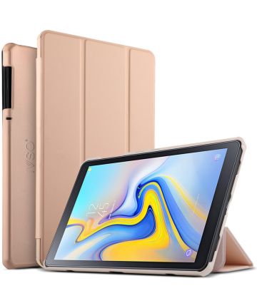 Samsung Galaxy Tab A 10.5 (2018) Tri-fold Hoes Roze Hoesjes