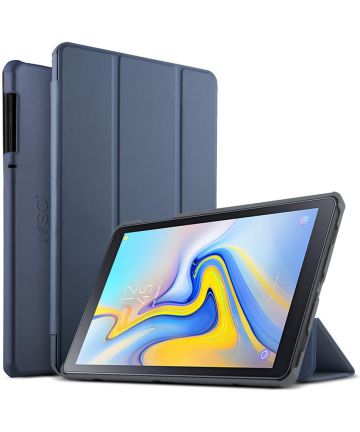 Samsung Galaxy Tab A 10.5 (2018) Tri-fold Hoes Blauw Hoesjes