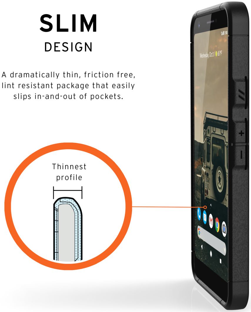 Urban Armor Gear Scout Series Google Pixel 3A Hoesje Zwart afbeelding 6