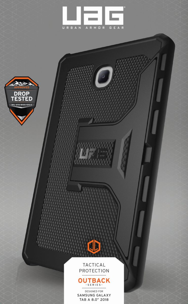 Urban Armor Gear Outback Samsung Galaxy Tab A 8.0 (2018) Hoes Zwart afbeelding 8