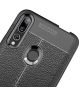 Huawei P Smart Z Hoesje TPU Met Lederen Textuur Zwart