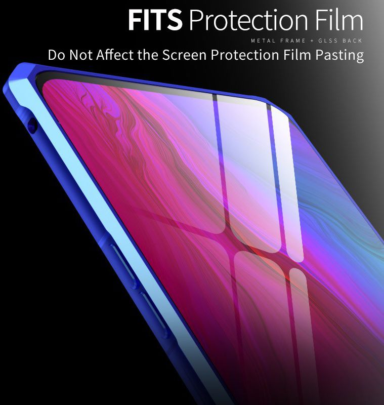 Oppo Reno 10X Zoom Hybride Back Cover Hoesje Transparant Zwart afbeelding 5