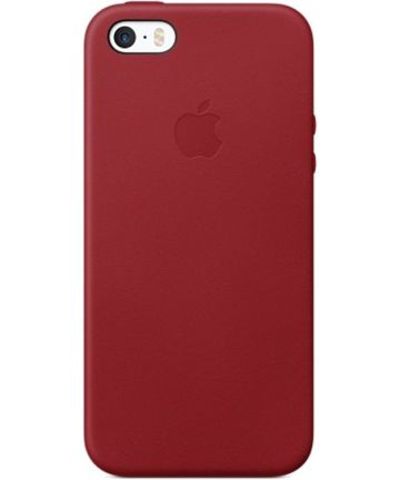 Poging Strikt Verzorgen Originele Apple iPhone SE / 5(s) Leather Case (PRODUCT)RED | GSMpunt.nl