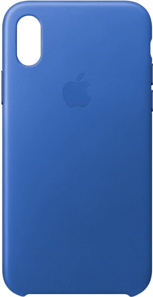 Originele Apple iPhone XS / X Leather Case Electric Blue afbeelding 3
