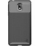 Nokia 1 Plus Carbon TPU Hoesje Zwart