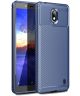 Nokia 1 Plus Carbon TPU Hoesje Blauw