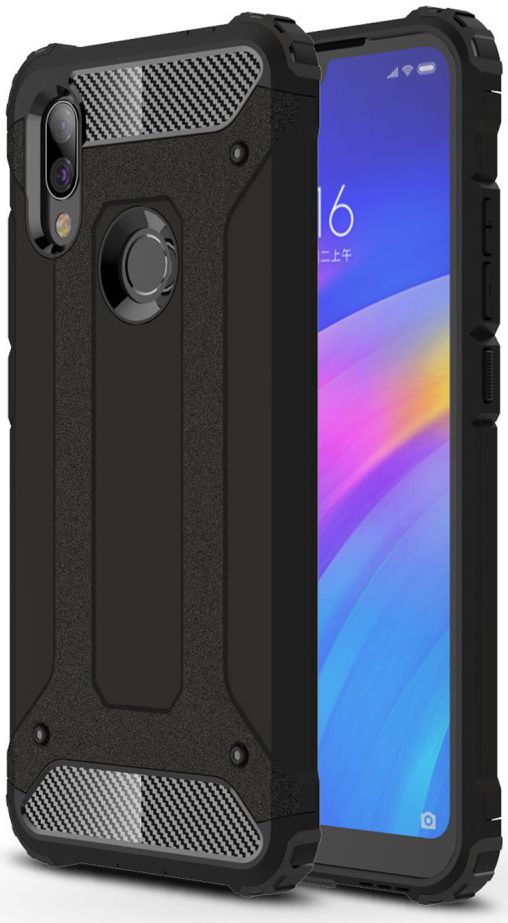 Xiaomi Redmi 7 Hybride Hoesje Zwart afbeelding 1