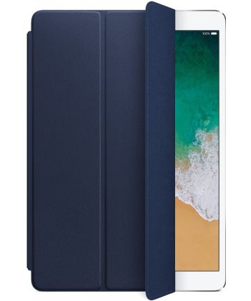 iPad Air 2019 / iPad Pro 10.5 (2017) Leather Smart Cover Midnight Blue Hoesjes