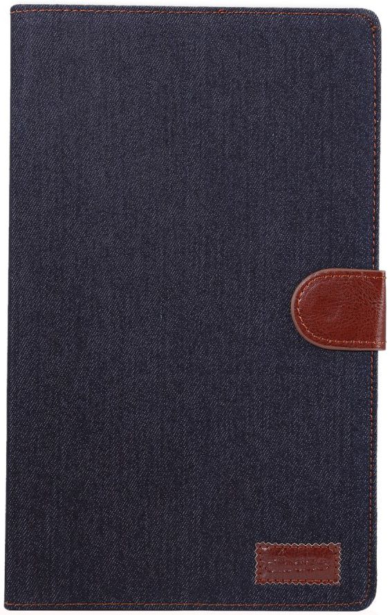 Samsung Galaxy Tab A 10.1 (2019) Jeans Portemonnee Hoesje Zwart afbeelding 1