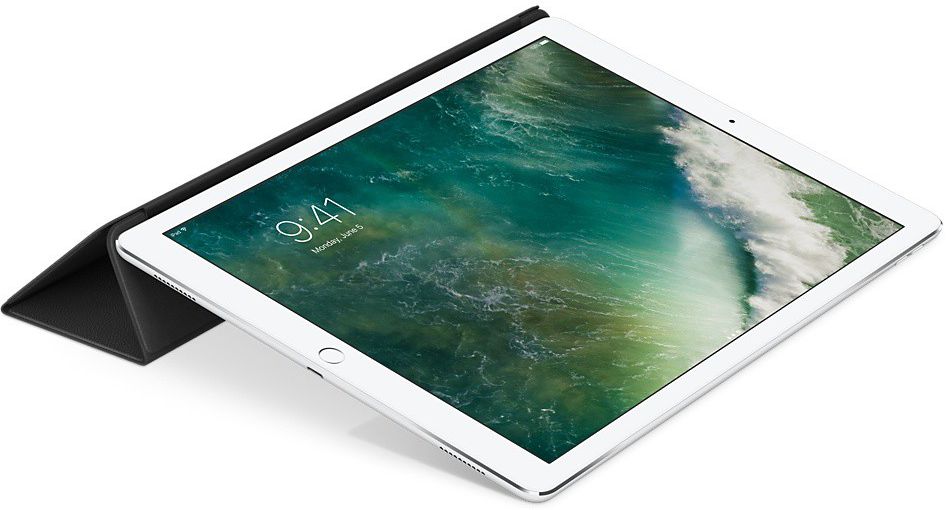 Originele Apple iPad Pro 12.9 (2017) Leather Smart Cover Black afbeelding 3