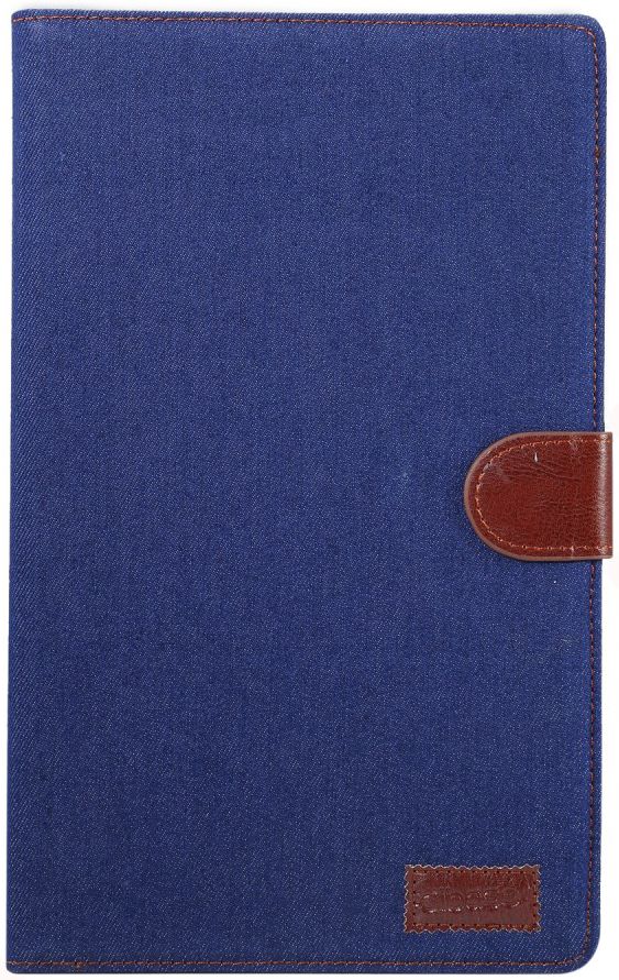Samsung Galaxy Tab A 10.1 (2019) Jeans Portemonnee Hoesje Donkerblauw afbeelding 2