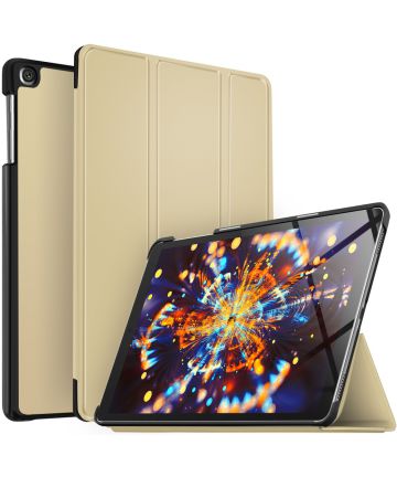 Samsung Galaxy Tab A 10.1 (2019) Tri-fold Hoes Goud Hoesjes