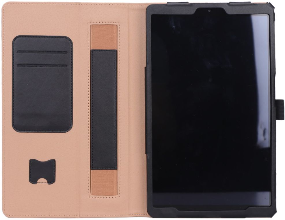 Samsung Galaxy Tab A 10.1 (2019) Portemonnee Hoesje met Strap Zwart afbeelding 10
