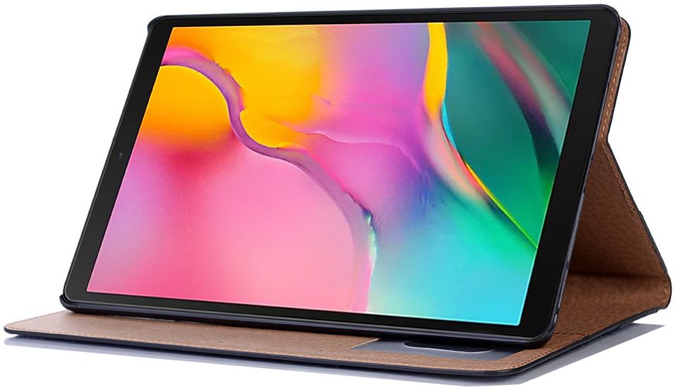 Samsung Galaxy Tab A 10.1 (2019) Retro Portemonnee Hoesje Zwart afbeelding 4