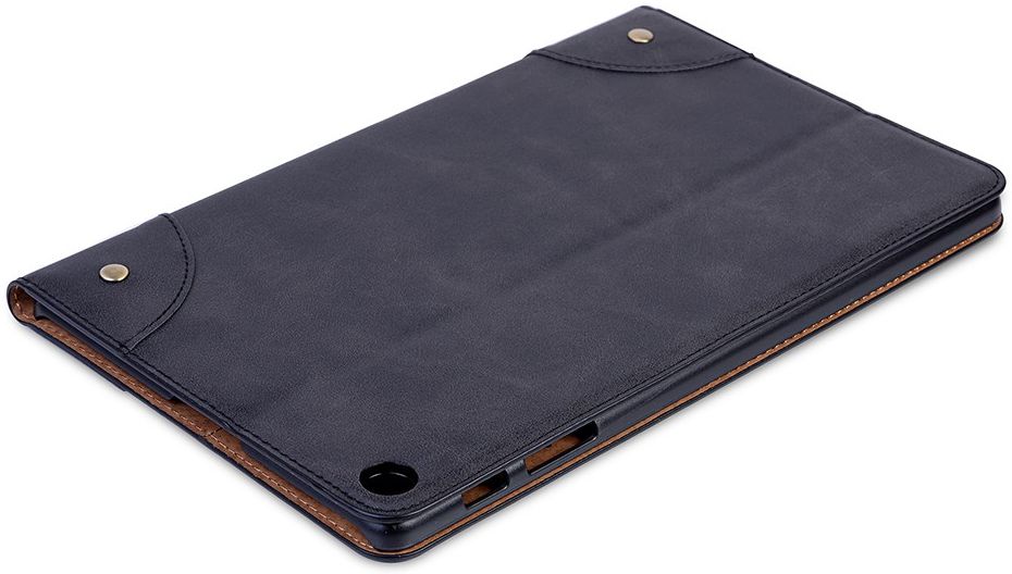 Samsung Galaxy Tab A 10.1 (2019) Retro Portemonnee Hoesje Zwart afbeelding 6