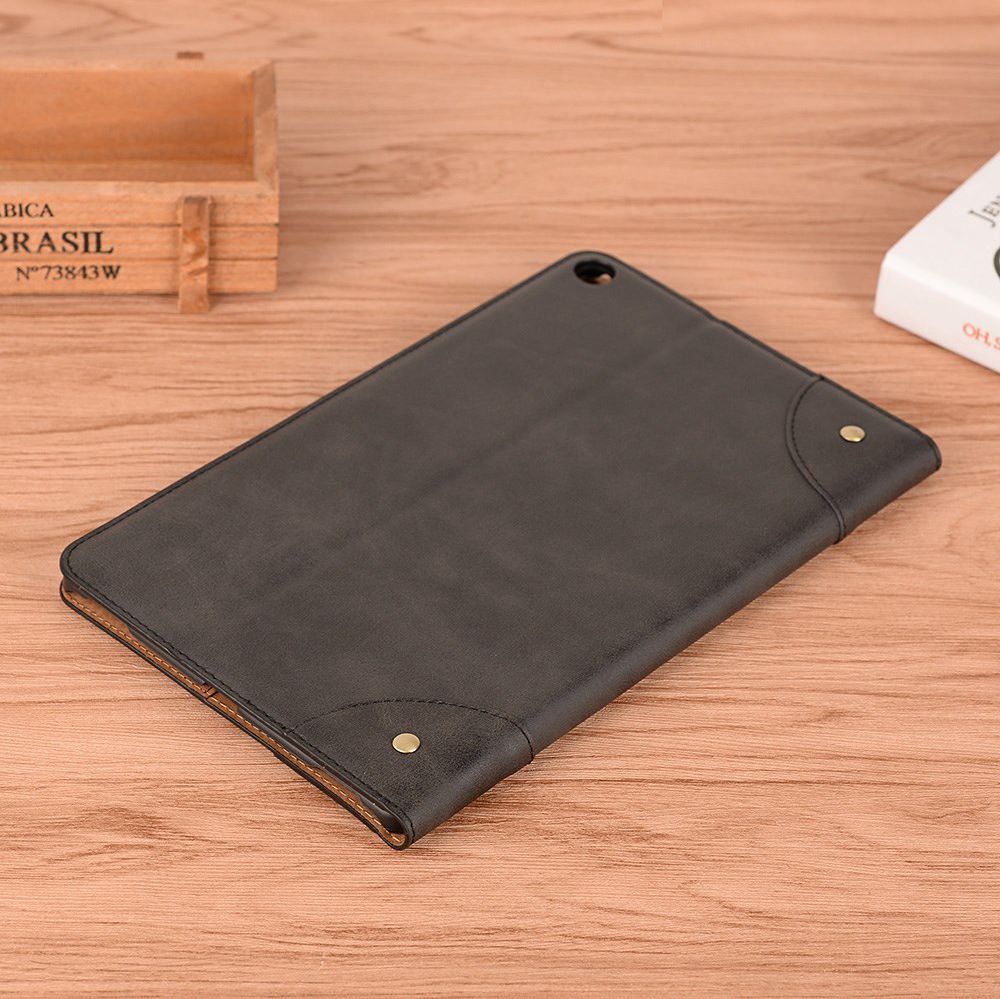 Samsung Galaxy Tab A 10.1 (2019) Retro Portemonnee Hoesje Zwart afbeelding 9